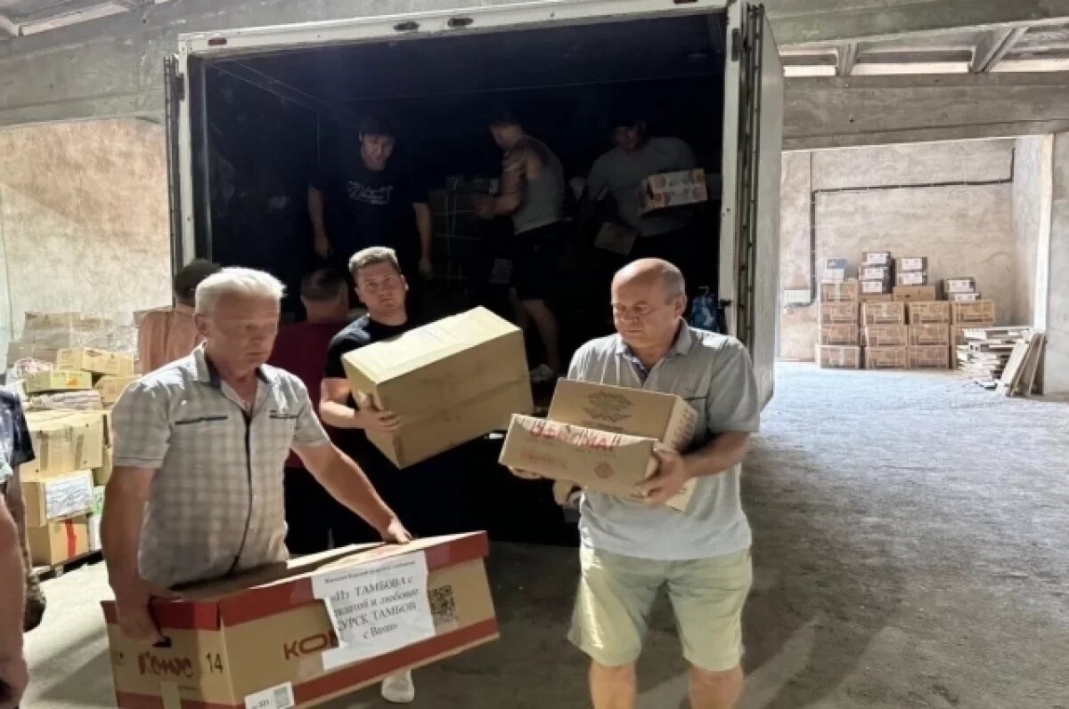    Тамбовчане доставили 3,5 тонны гуманитарной помощи курянам