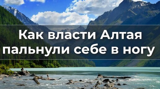 Как власти Алтая пальнули себе в ногу