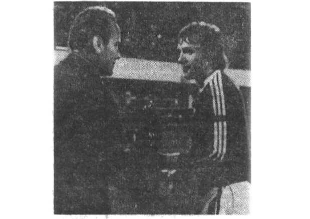 Н.С. Жихарев и Владимир Юрин. Снимок А. Чеменева, внештатного корреспондента - "Московский автозаводец", вторник, 4 июля 1978 г. Сканировано автором ИстАрх.