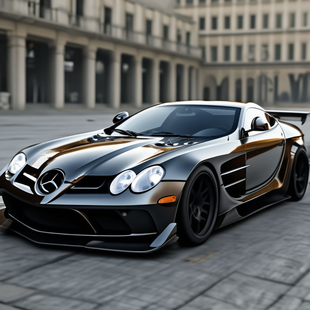 Mercedes SLR McLaren глазами нейросети