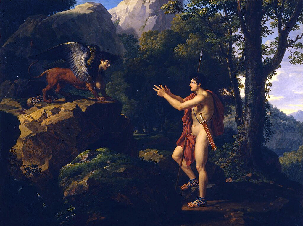 Франсуа Ксавье Фабр. Эдип и Сфинкс, 1806. Художественный музей Дахеша, США