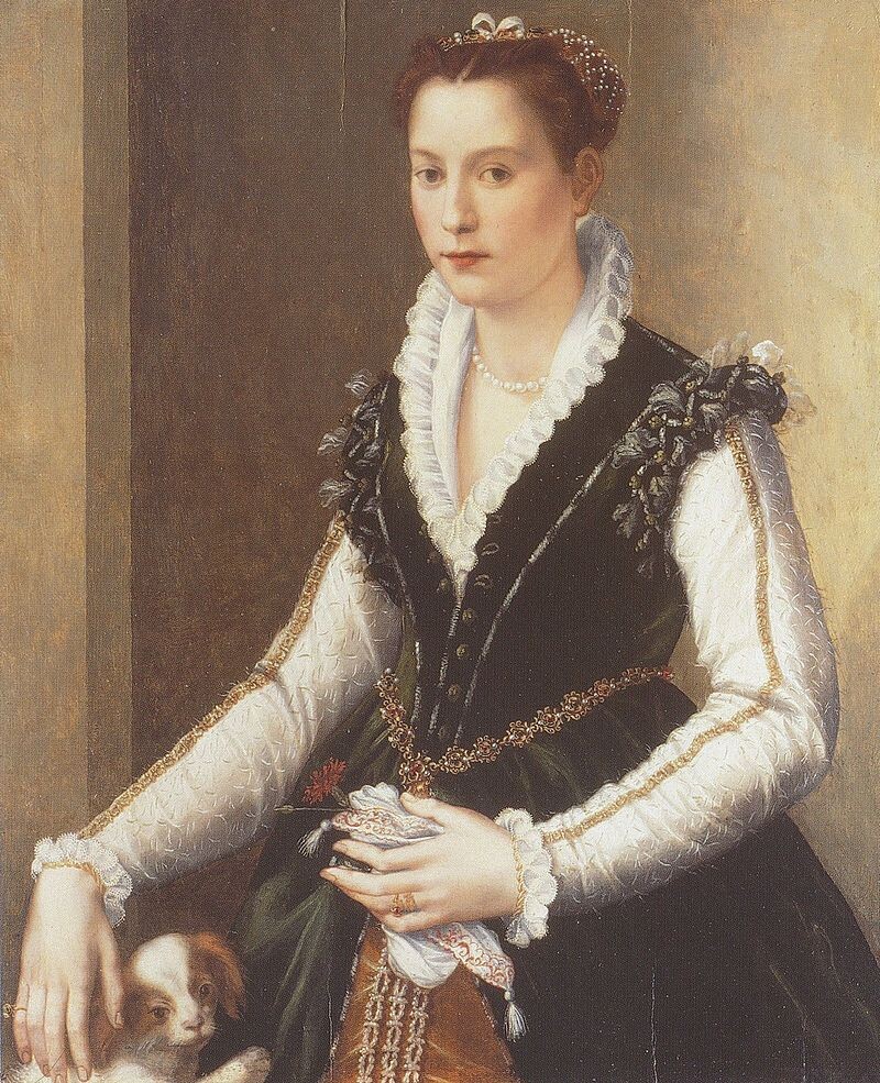 Изабелла Медичи / худ. А. Аллори. ок. 1558 г.