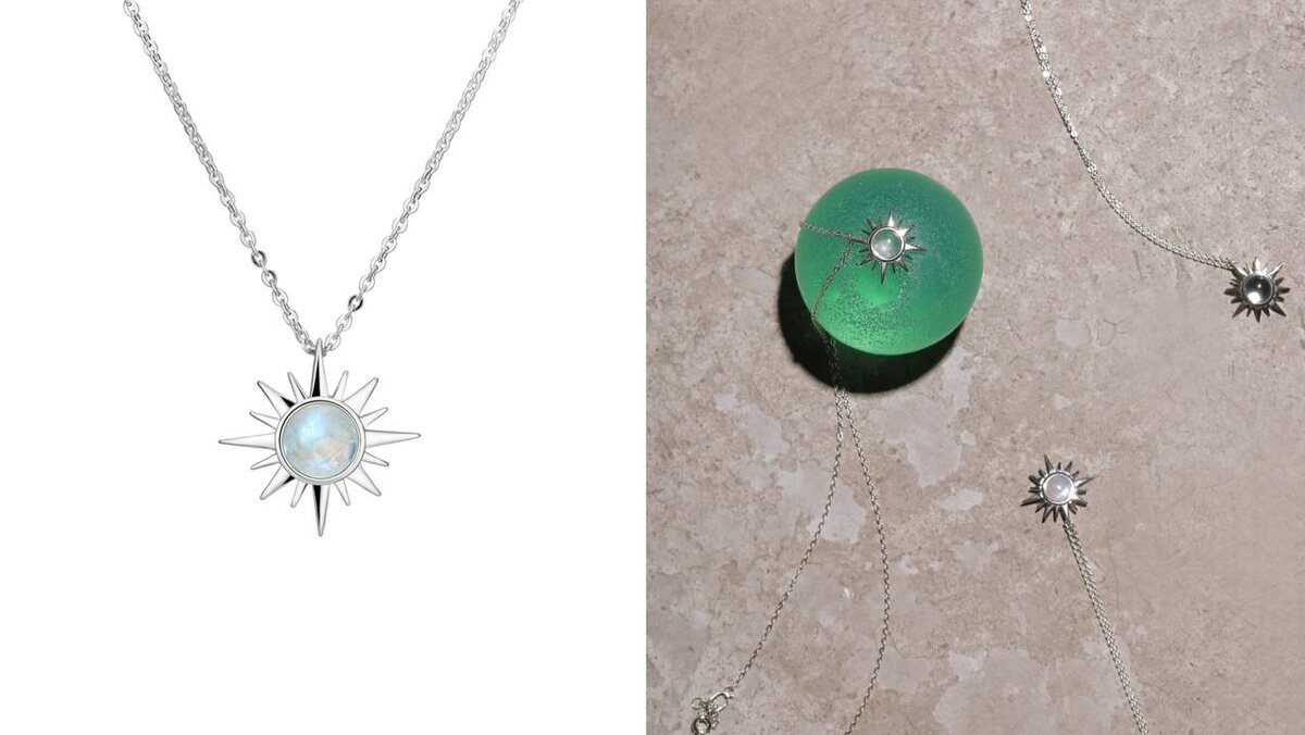 подвеска POLAR с лунным камнем