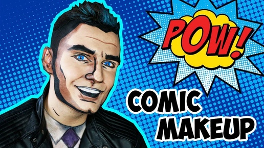 МАКИЯЖ В СТИЛЕ ПОП-АРТ  | COMIC MAN MAKEUP