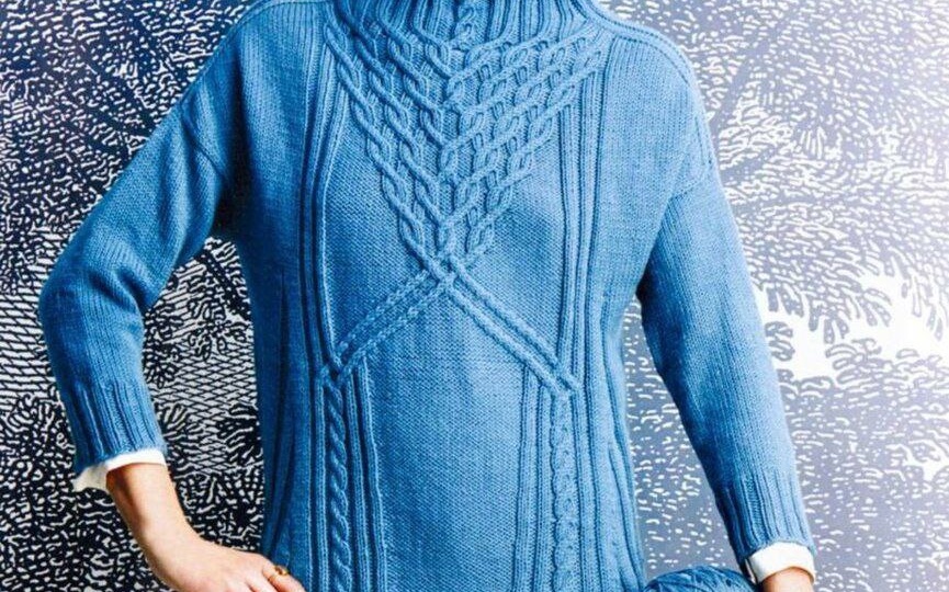 Подборка джемпер спицами со схемами и описанием.