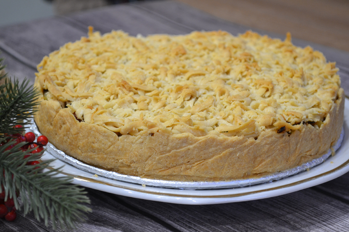 пирог с копчёной грудинкой и картофелем .Фото коллекция Рецептов от Милки.Пирог#Выпечка