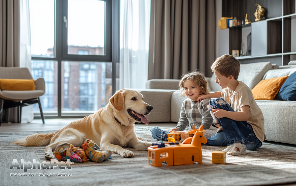 Обаятельные лабрадоры / Изображение: AlphaPet