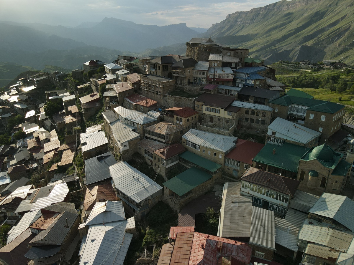 Село Чох. Вид с высоты птичьего полёта