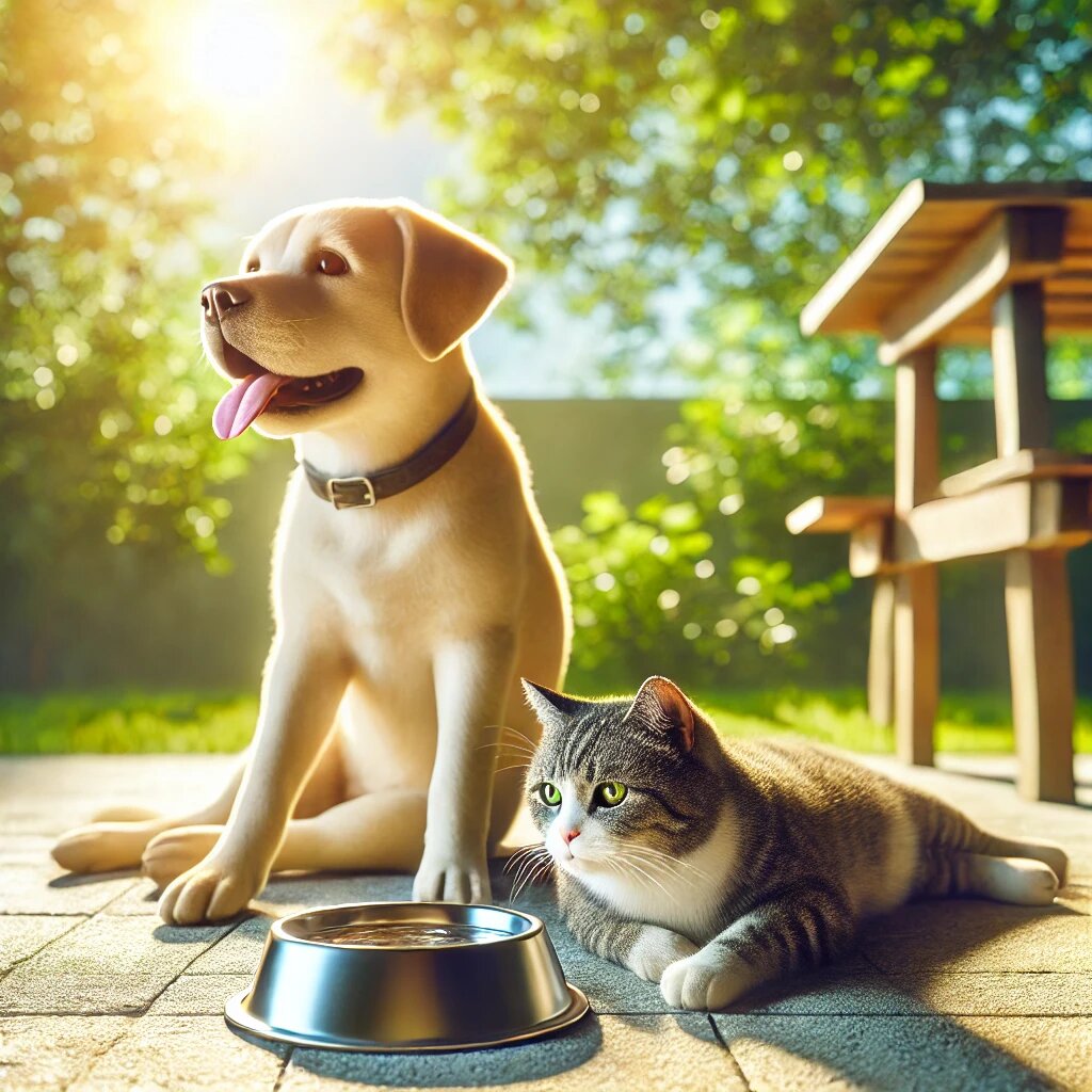 Как собаки переносят жару