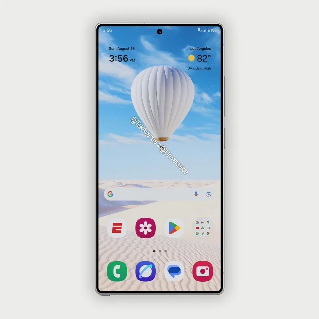    Актуальный рендер Galaxy S25 Ultra