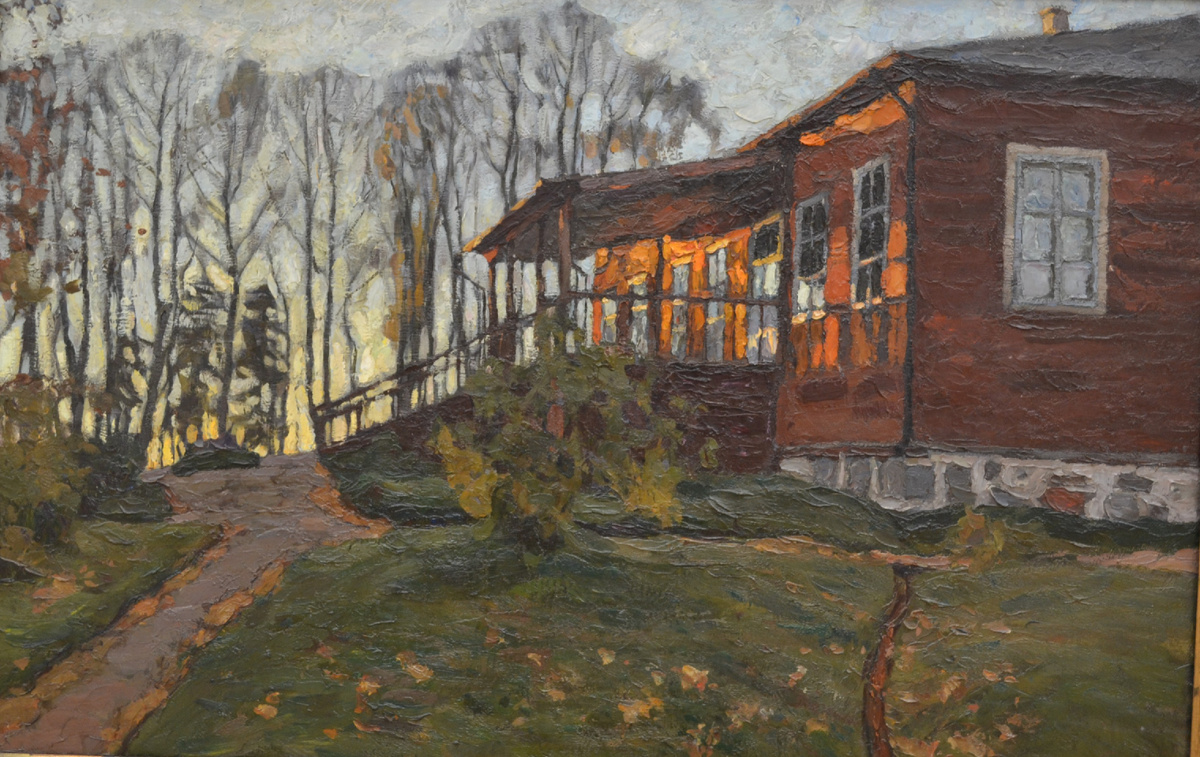 Государственная Третьяковская галерея. Станислав Юлианович Жуковский. "Осенний вечер". 1905г. Фото автора