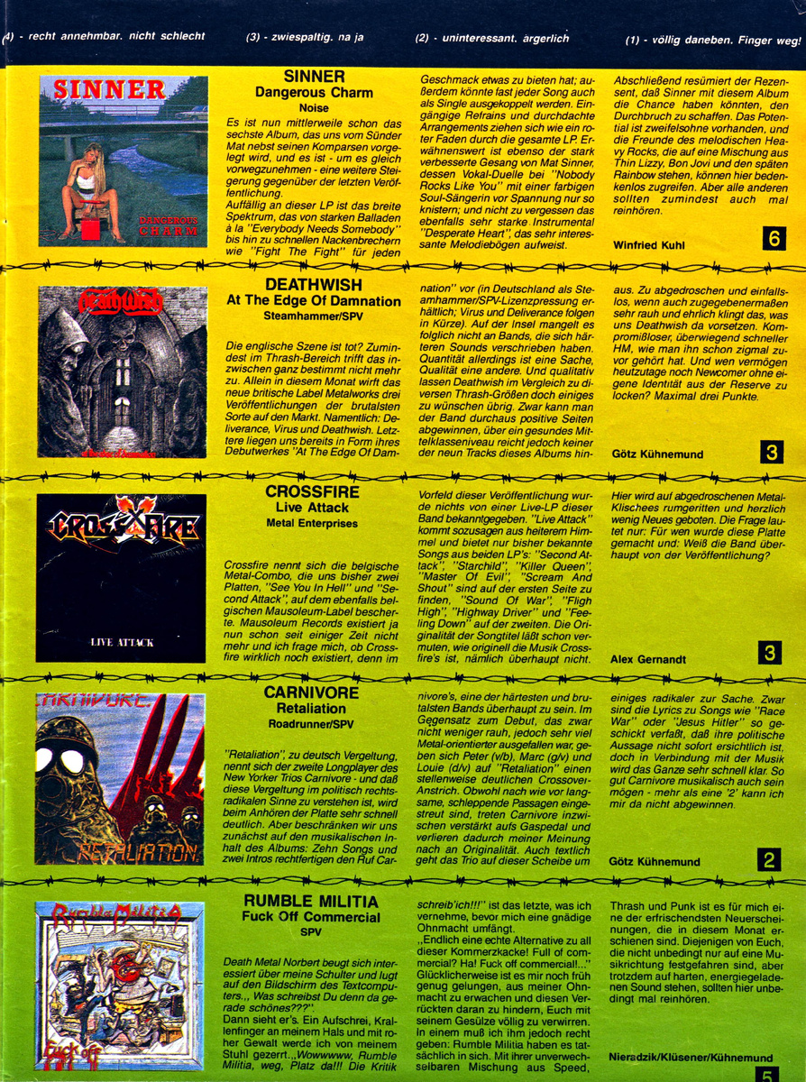 Страница журнала Metal Hammer