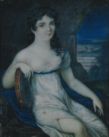 А. Винтелгалтер. Портрет А.И. Истоминой. Ок. 1818 
Источник: pushkinmuseum.ru