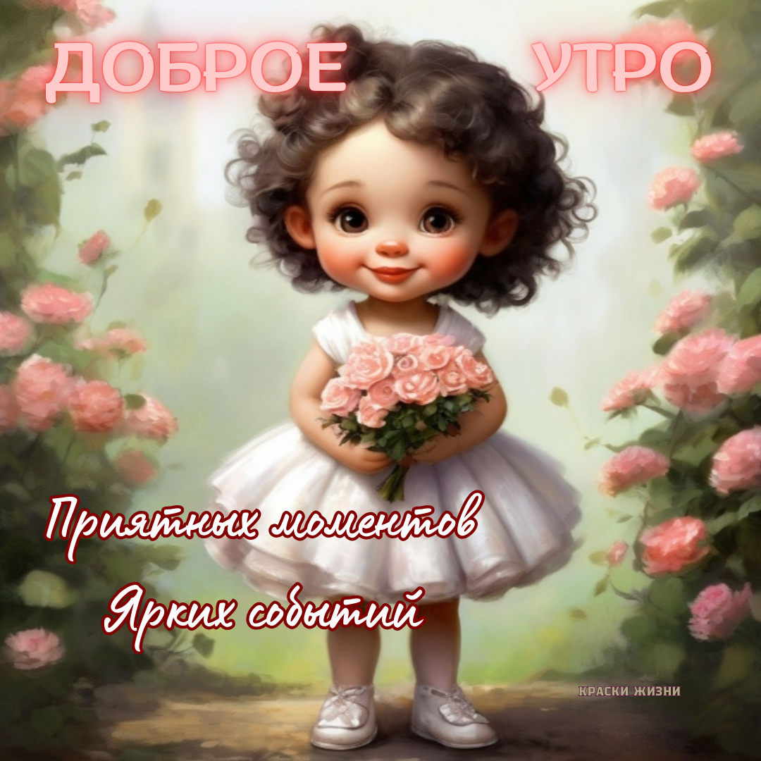 Доброе утро. Приятных моментов. Ярких событий.