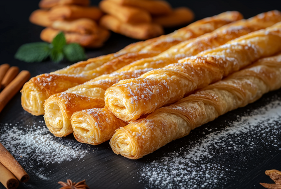    Как приготовить слоеные язычки