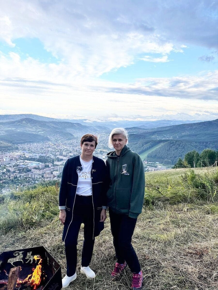    Съемки фильма о Горно-Алтайске. Источник: Telegram-канал Ольги Сафроновой