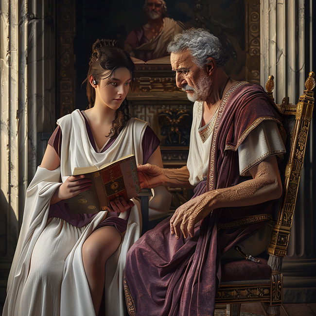 Древний Рим богат своей литературой. Классические авторы написали целую библиотеку. Как приятно послушать в старости мудрость, накопленную веками!