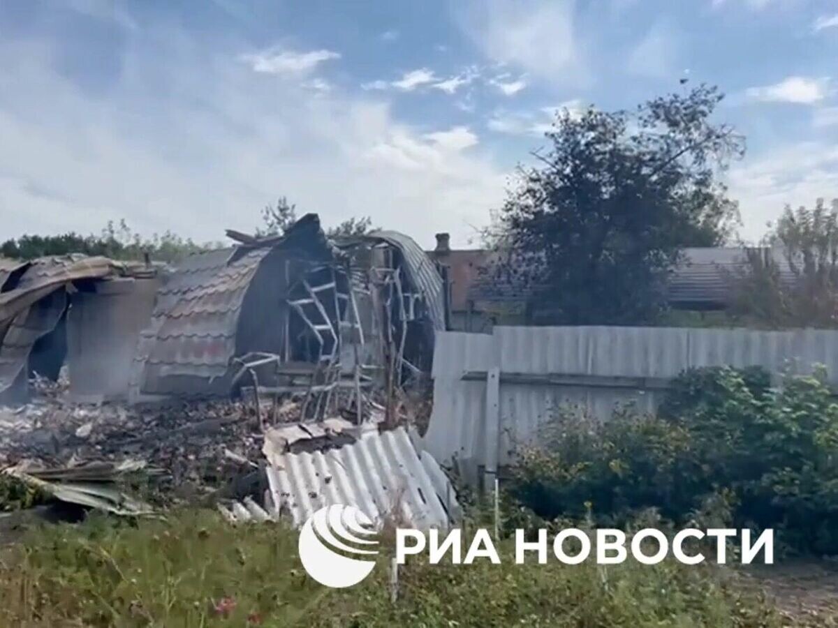    Последствия украинских обстрелов в Курской области © Родион Мирошник