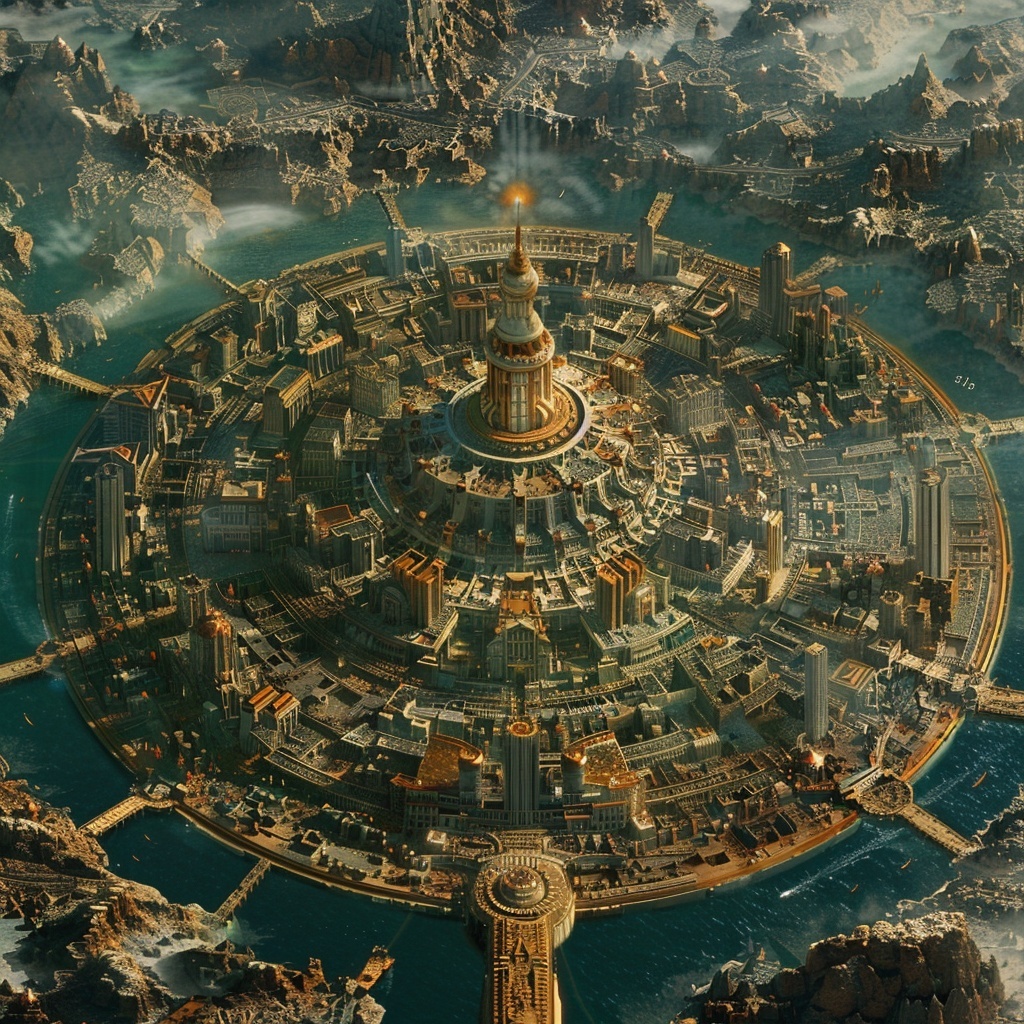 Город Гипербореи сгенерирован с помощью ИИ