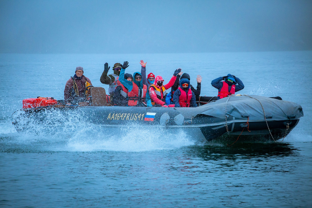 Первый день морского похода на Камчатке