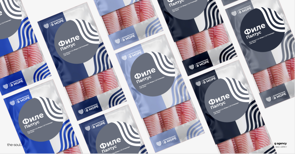 Дизайн упаковки для морепродуктов, Бренд “Влюбленным в море” от брендингового агентства The Creative Soul