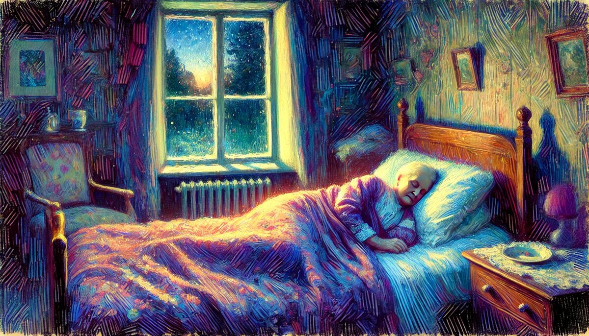 Ночь выдалась беспокойной: мама то и дело просыпалась, требуя воды или жалуясь на боль.