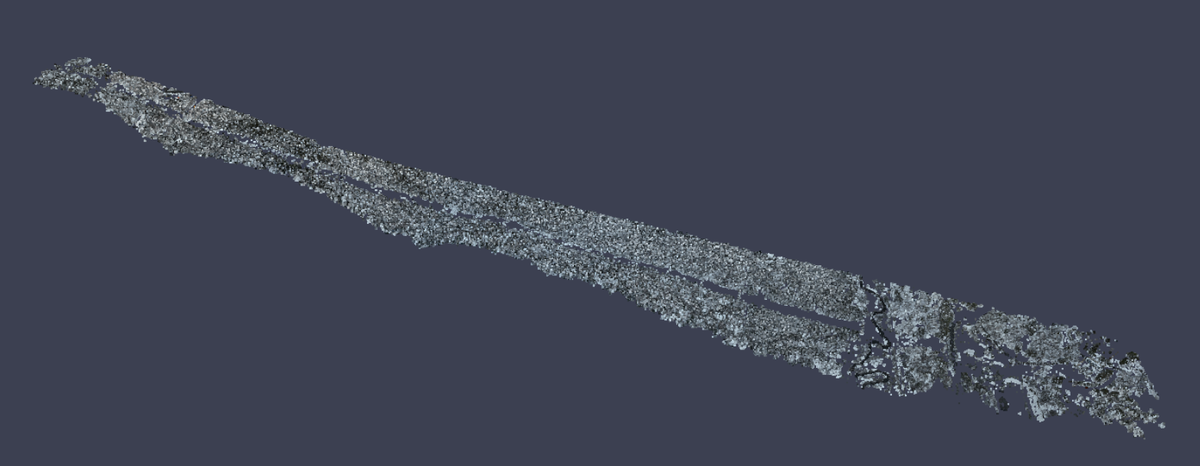 Рисунок 1. Общий вид облака на платформе SAREX, включающего в себя только деревья и растительность