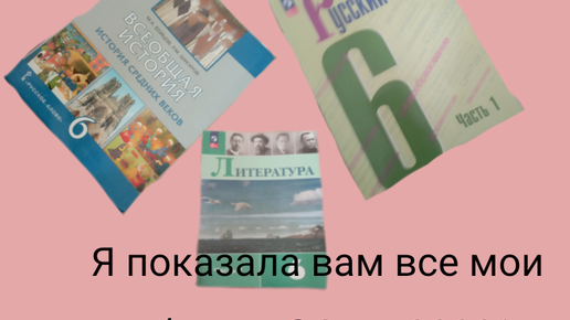 Я показала вам все мои учебники 6 класса!