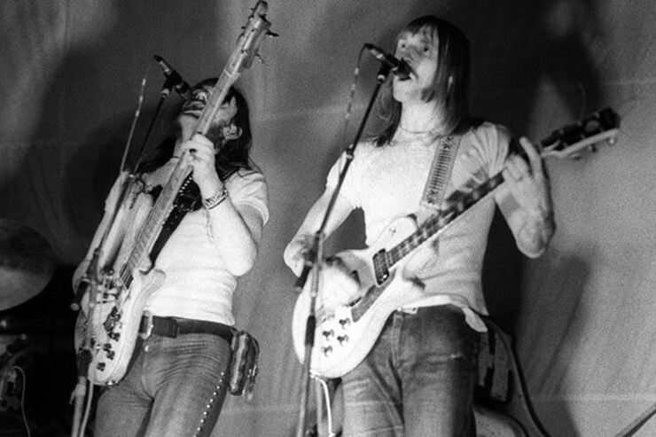 Lemmy and Hawkwind play "Silver Machine" in 1972. Фото из открытых источников