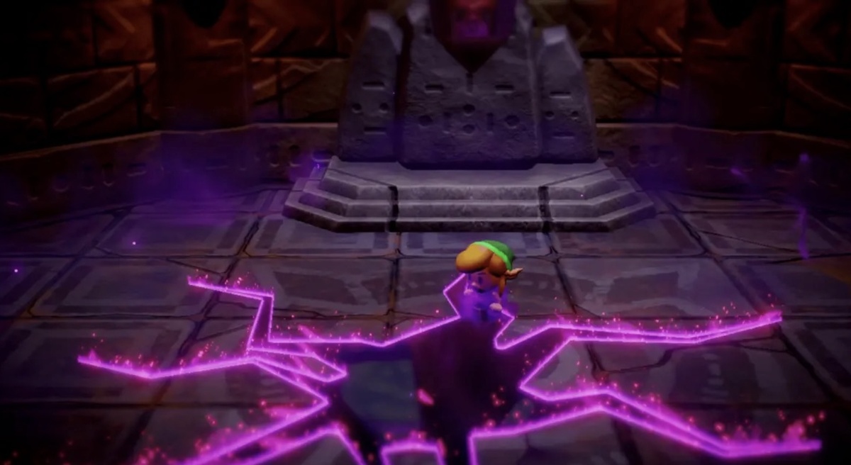 Линк попадает в разлом