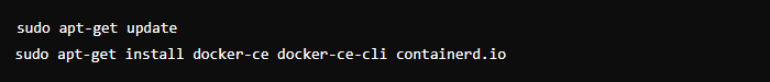 Пример команды для установки Docker на Ubuntu: