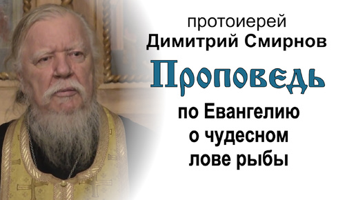 Проповедь о ловле ста пятидесяти трёх рыб (2017.01.28). Протоиерей Димитрий Смирнов