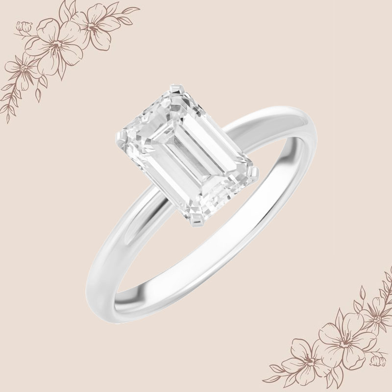 Кольцо Mercury Classic из белого золота с бриллиантами