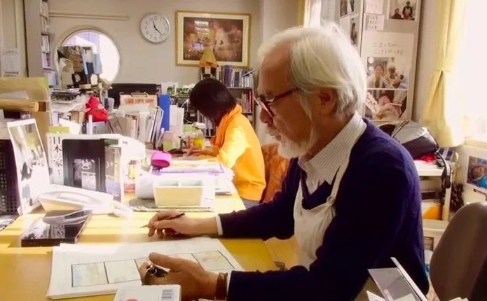 Миядзаки всегда работал от руки, без использования компьютера