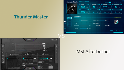 MSI Afterburner и Thunder Master.