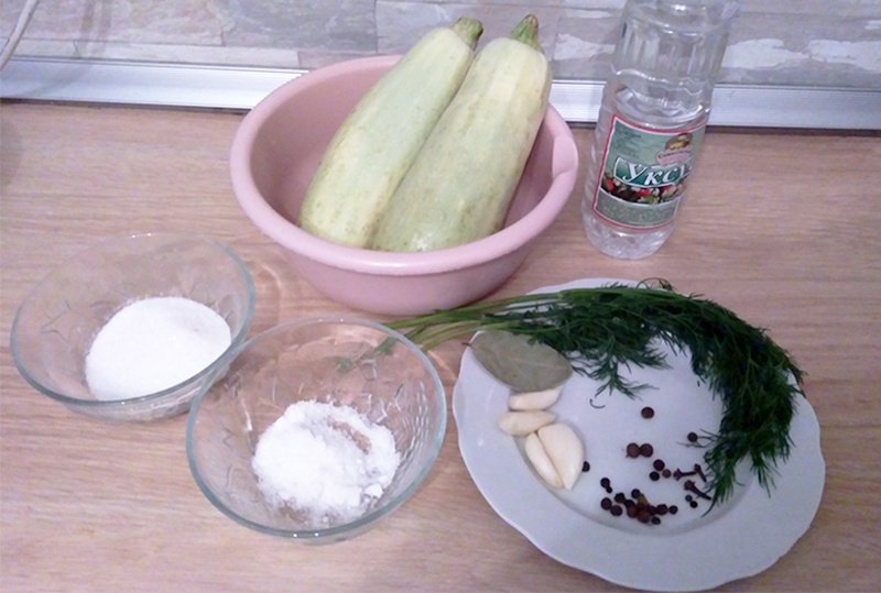 Необходимые продукты для приготовления заготовки