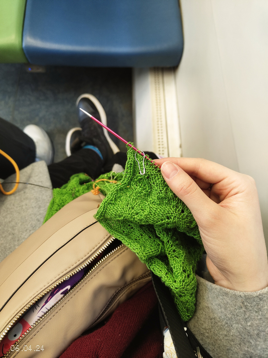 Мои фото с поездок 🧶Вязание в электричке