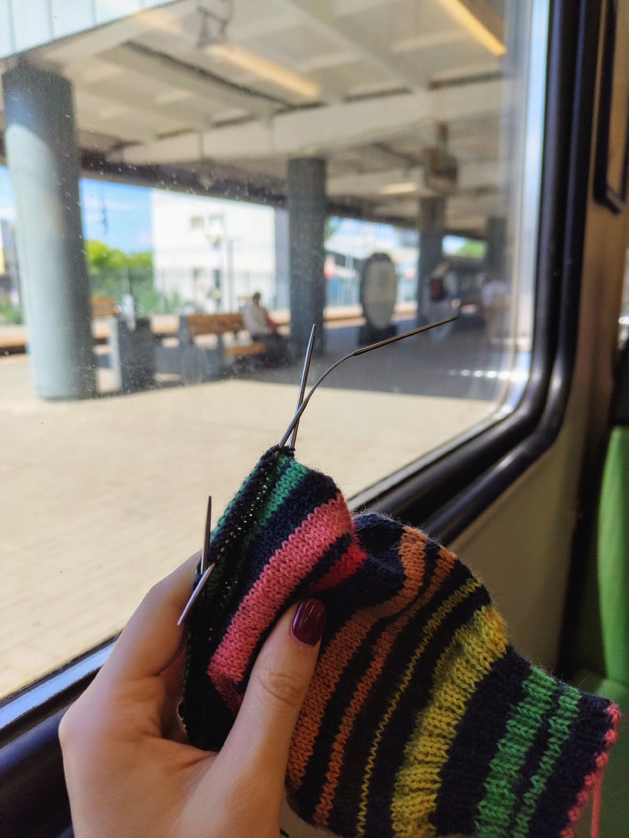 Мои фото с поездок 🧶Вязание в электричке