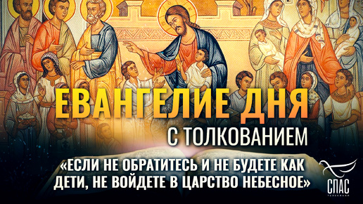 «ЕСЛИ НЕ ОБРАТИТЕСЬ И НЕ БУДЕТЕ КАК ДЕТИ, НЕ ВОЙДЕТЕ В ЦАРСТВО НЕБЕСНОЕ» / ЕВАНГЕЛИЕ ДНЯ