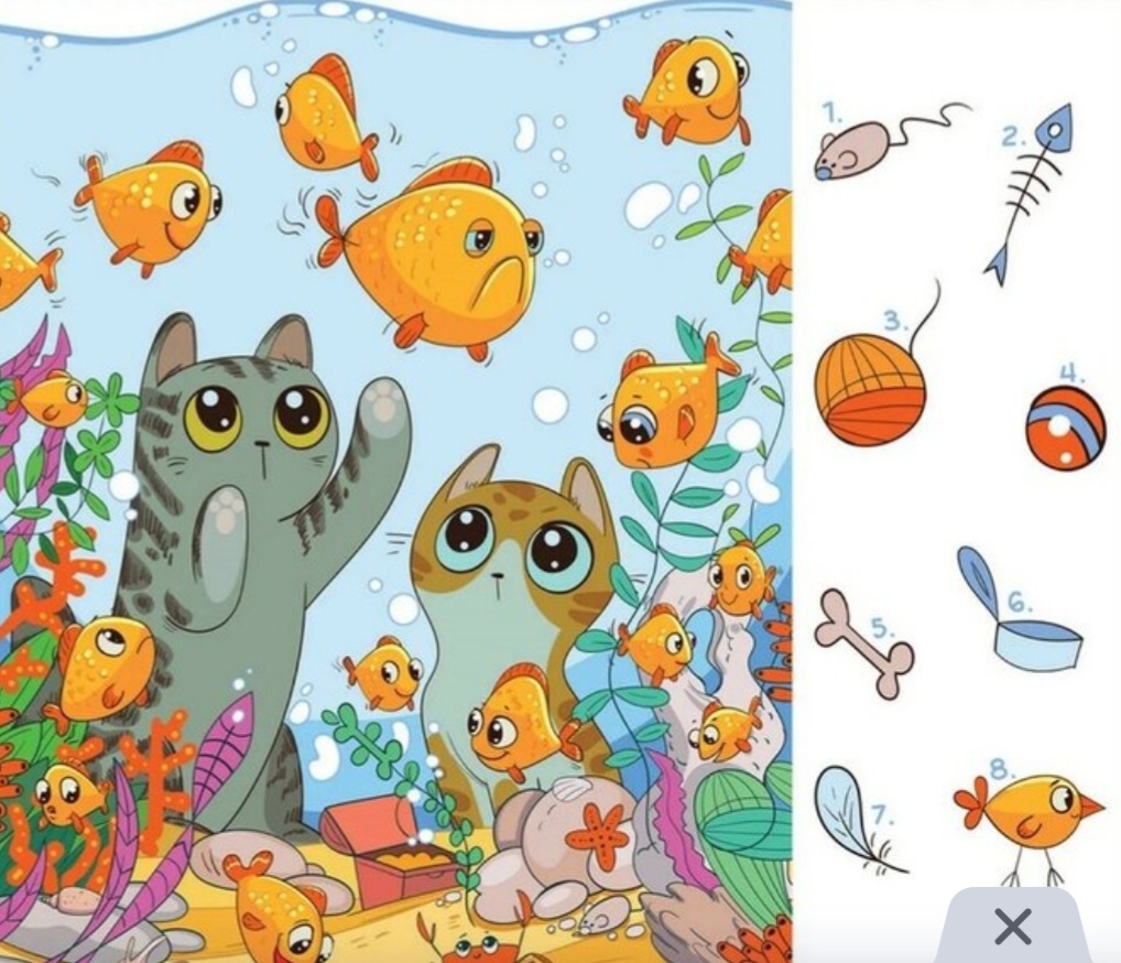 Найди предметы на картинке