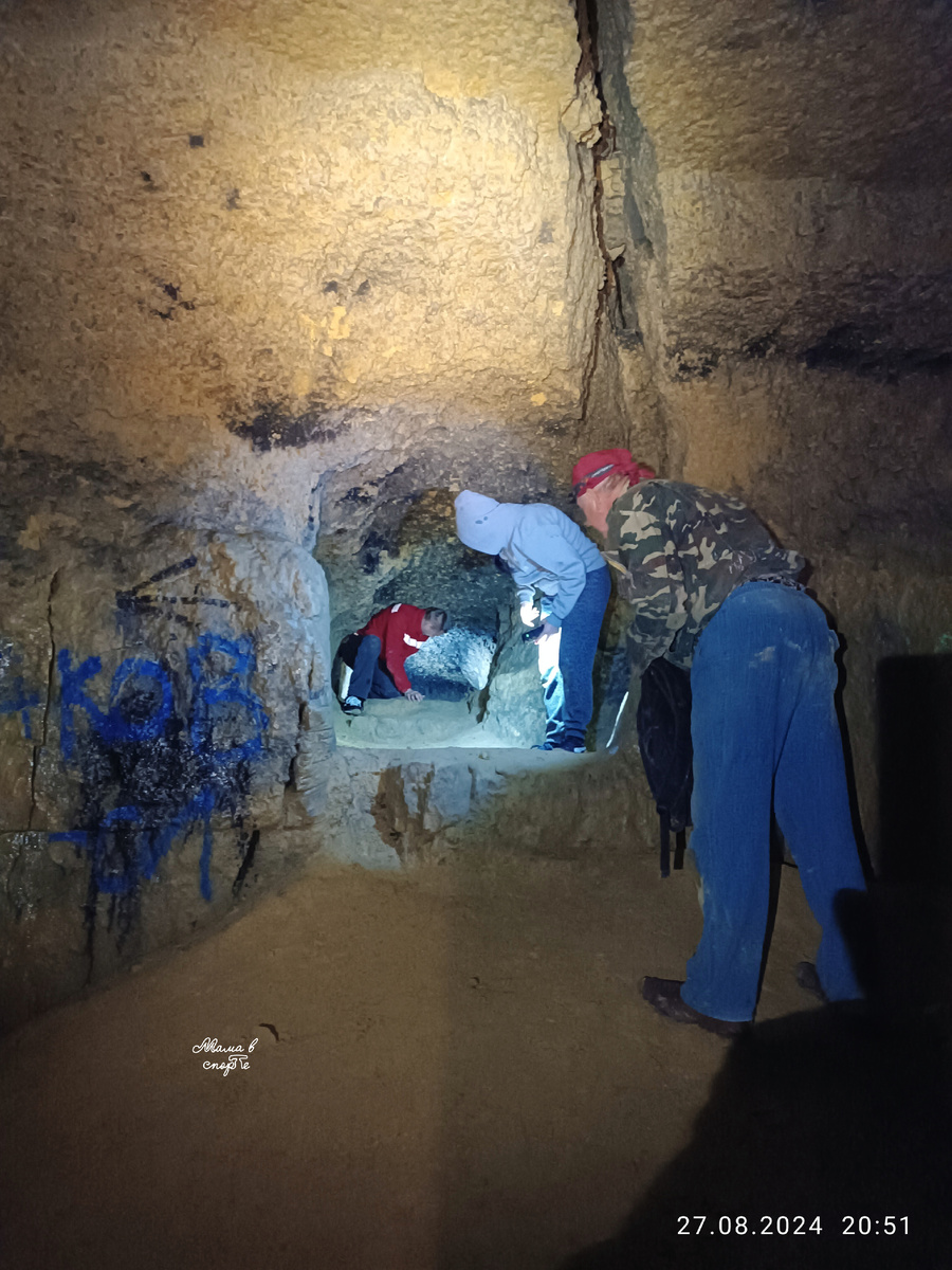 В орловской пещере. 