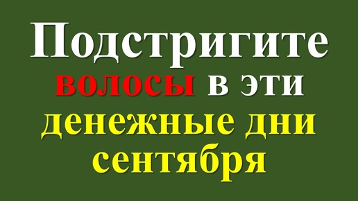 Скачать видео: Лунный календарь стрижек волос на сентябрь 2024 года