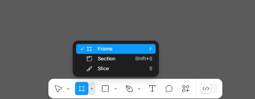 Выбираем Frame