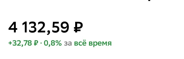 Накоплено за 1 месяц