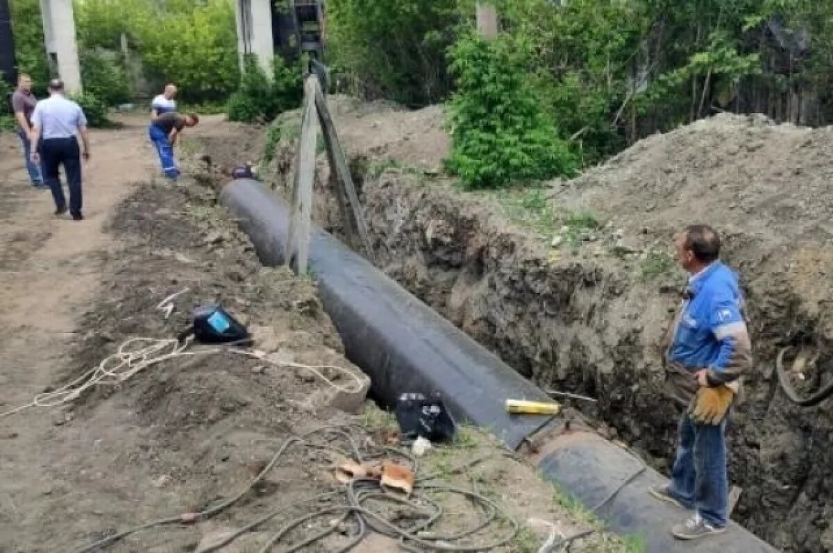    Капремонт канализационного коллектора в Киндяковске завершат до 1 октября