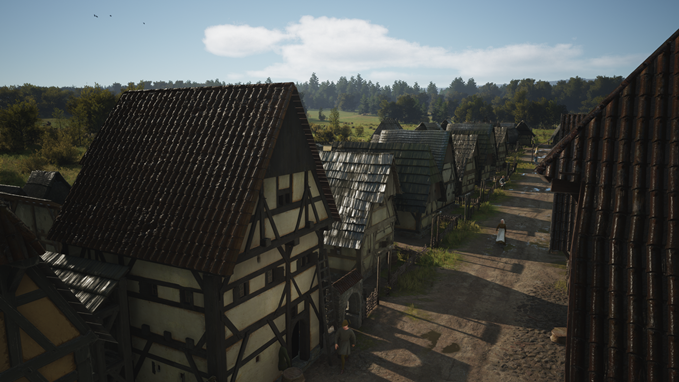 Скриншот Manor Lords - мой геймплей - городской пейзаж