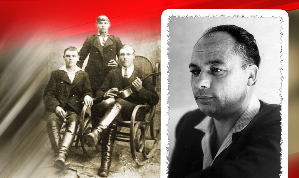 Виктор (сидит справа) с двумя младшими братьями / Виктор Николаевич Кувшинов, фото 1963 года