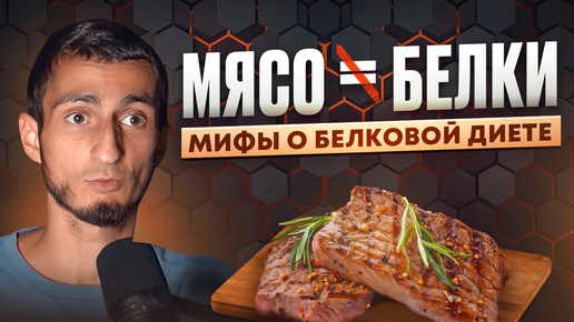 Мифы БЕЛКОВОЙ ДИЕТЫ: мясо - белок или жир?