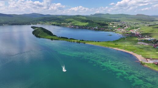 Озеро Большое, село Парная. Шарыповский район, Красноярский край