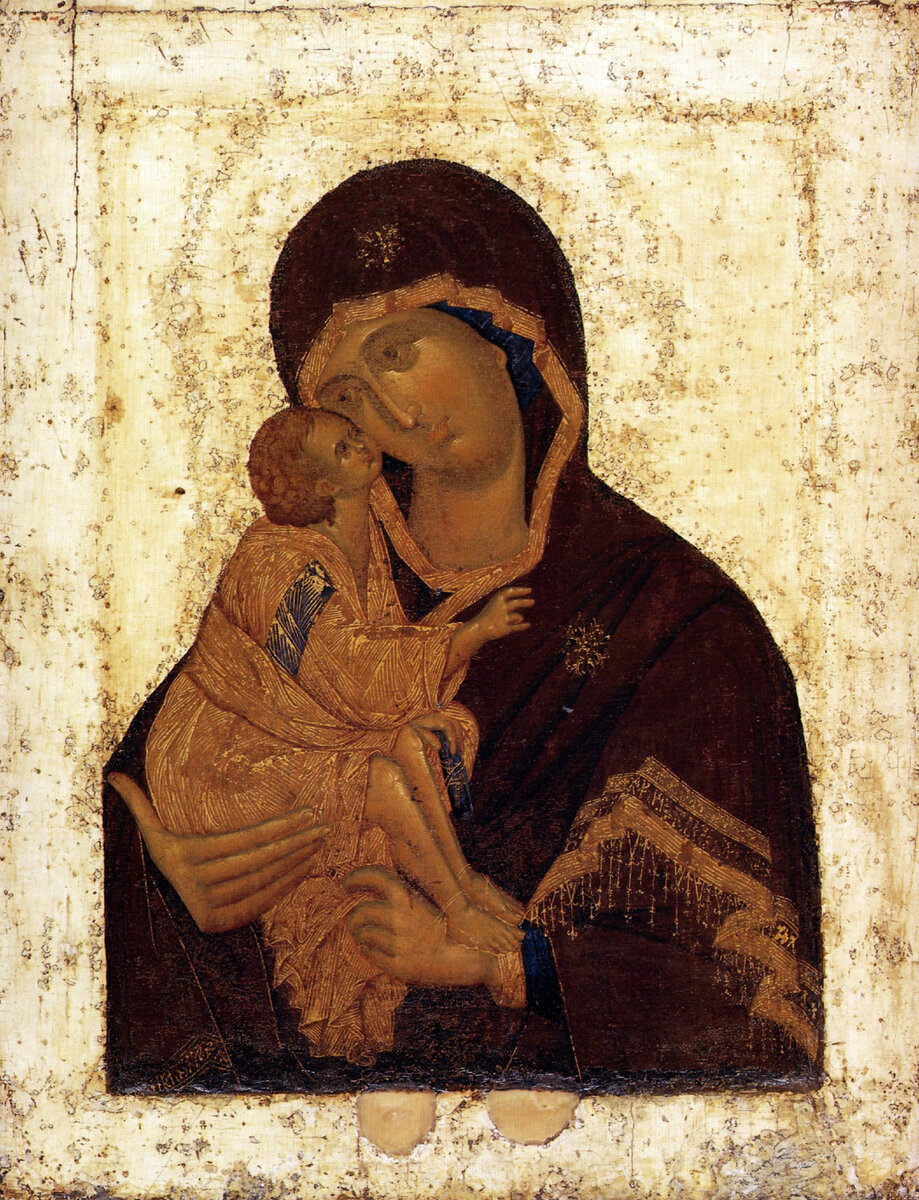 Феофан Грек. Донская икона Божией Матери. Празднование - 1 сентября. Изображение из открытых источников.